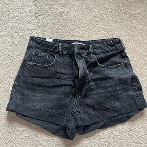 Black Denim Women's Shorts